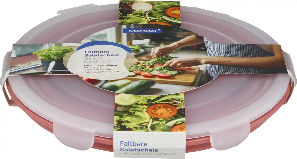 Bild 2 von IDEENWELT Faltbare Salatschale 4,5 L