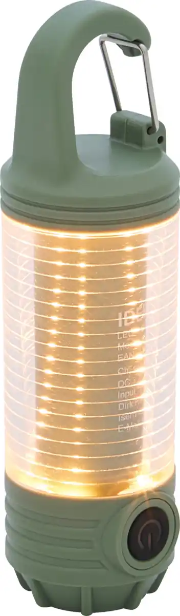 Bild 1 von IDEENWELT LED Camping Taschenlampe Grün
