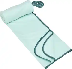 IDEENWELT Microfaser-Handtuch 60 x 120 hellblau/petrol
