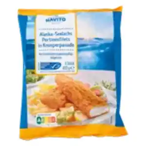 NAVITO MSC Alaska-Seelachs Portionsfilets in Knusperpanade