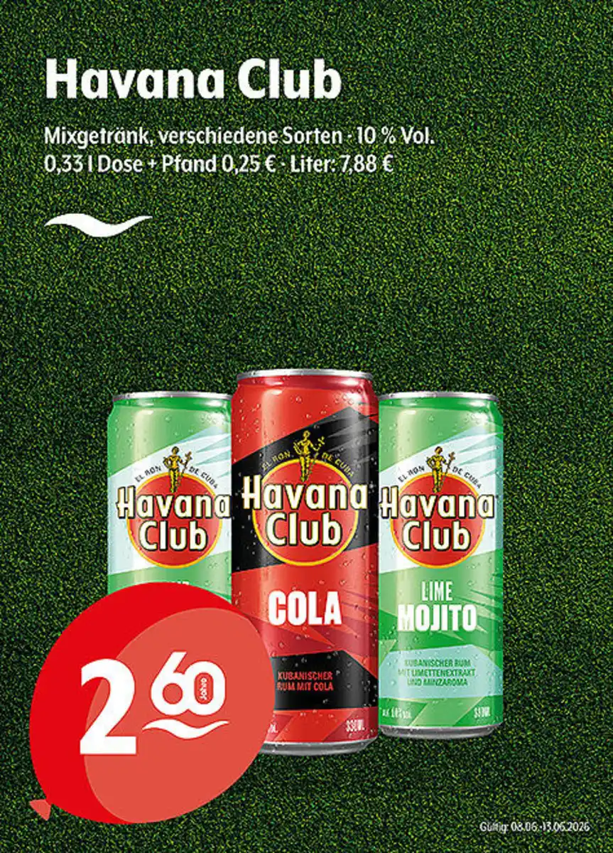 Bild 1 von Havana Club Mixgetränk verschiedene Sorten 10 % Vol.