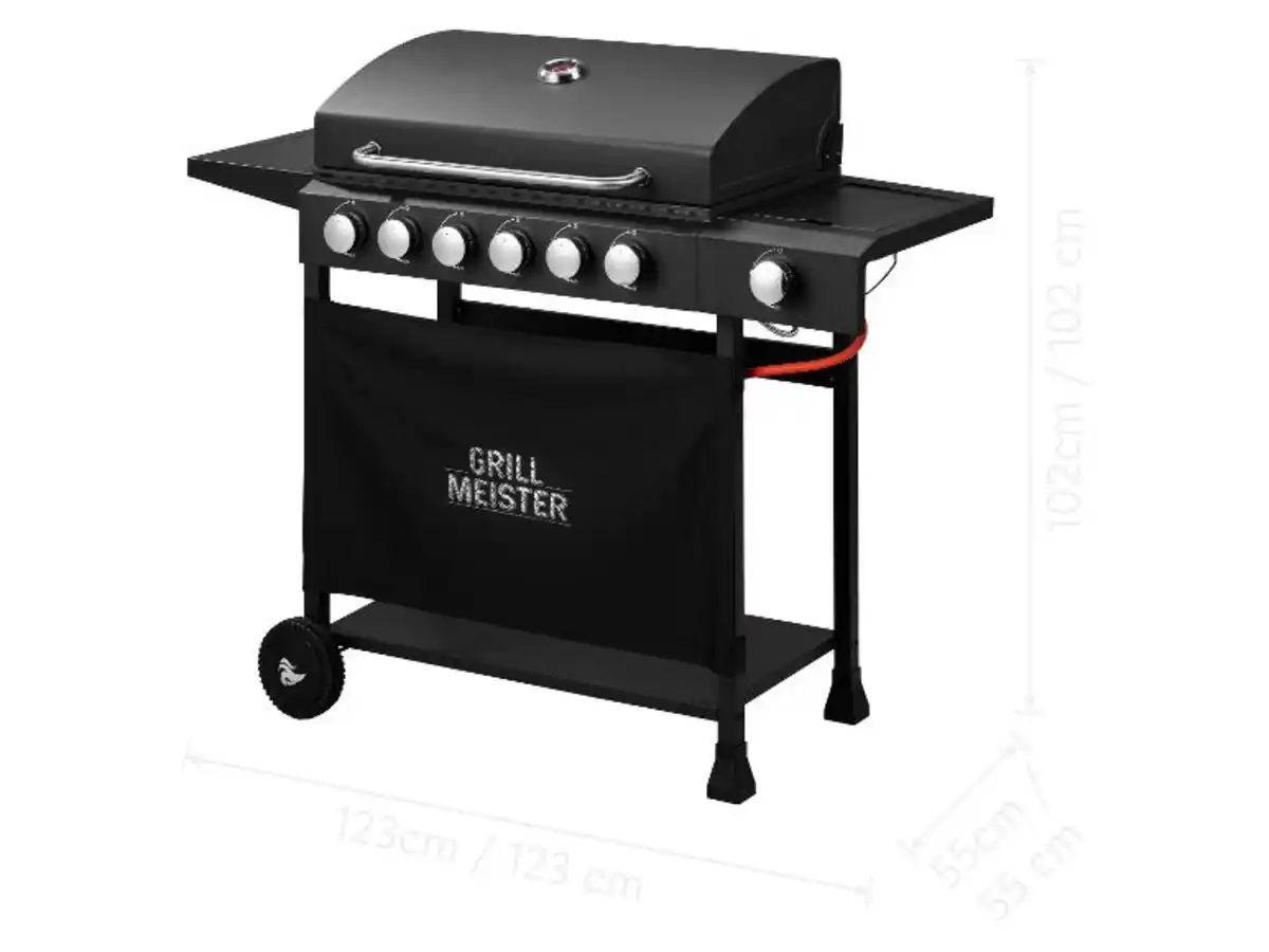 Bild 3 von GRILLMEISTER Gasgrill 6+1