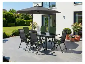 LIVARNO® Alu-Gartentisch »Houston / Toronto« grau, 120-180 x 89 x 75 cm