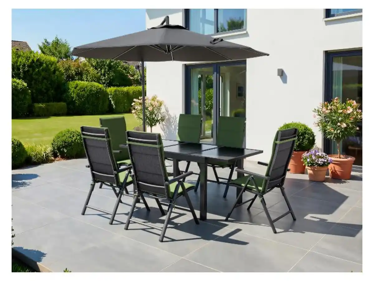 Bild 1 von LIVARNO® Alu-Gartentisch »Houston / Toronto« grau, 120-180 x 89 x 75 cm