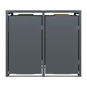 Mülltonnenbox 'Clara' mit Softclose anthrazit 132 x 116 x 80 cm