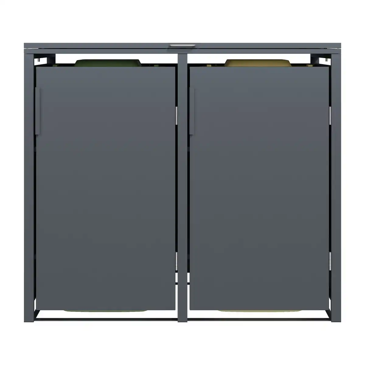 Bild 1 von Mülltonnenbox 'Clara' mit Softclose anthrazit 132 x 116 x 80 cm
