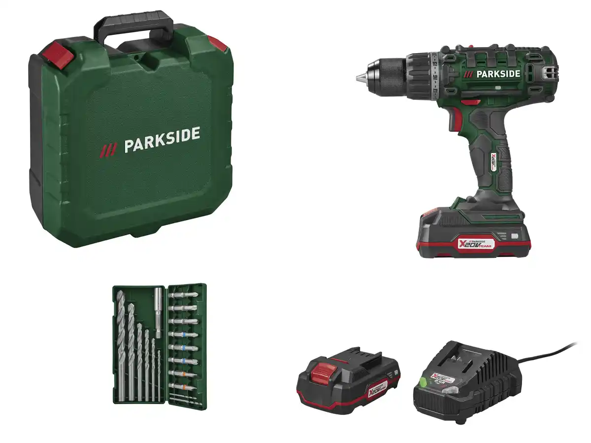 Bild 4 von PARKSIDE® 20 V Akku-Bohrschrauber »PABS 20-Li G8«, mit Akku – mit Ladegerät