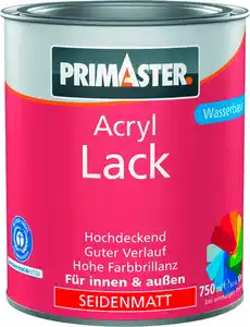 Primaster Acryl Lack laubgrün seidenmatt 750 ml