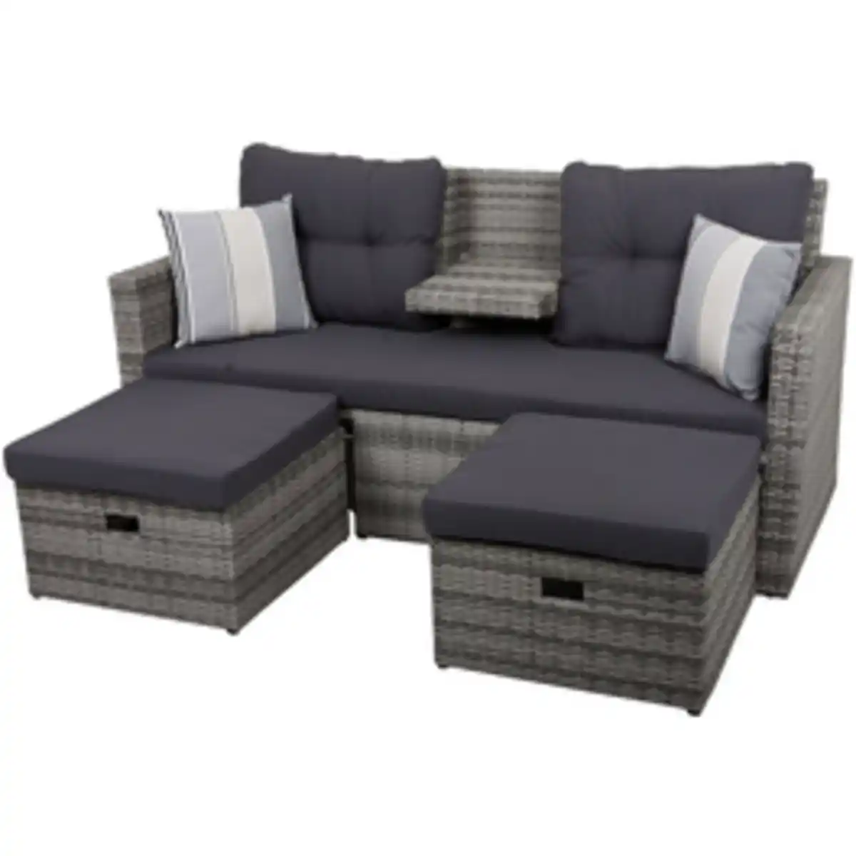 Bild 4 von GARDEN PLEASURE Loungesofa, Kunststoff, 3-teilig