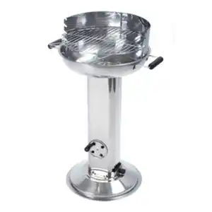 TEPRO Holzkohlegrill »Hartford«, Grillfläche: 38 x 38 cm, Edelstahl, silber