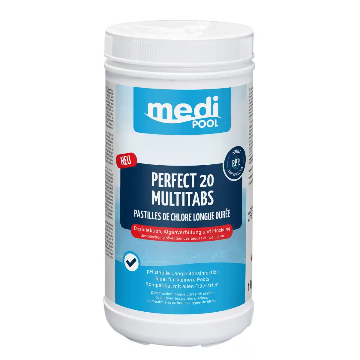 Bild 1 von mediPOOL Langzeit-Multitabs 'Perfect 20' 1 kg, für die Poolpflege