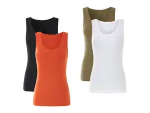 ESMARA Gerippte Tops,  2 Stu