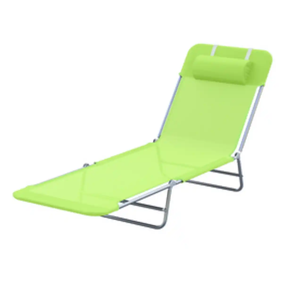 Bild 4 von Outsunny Gartenliege, Stahl, inkl. Auflagen, BxHxT: 182 x 24,5 x 56 cm