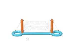 CRIVIT Pool-Volleyballnetz / Pool-Tor-und-Korb-Set, aufblasbar