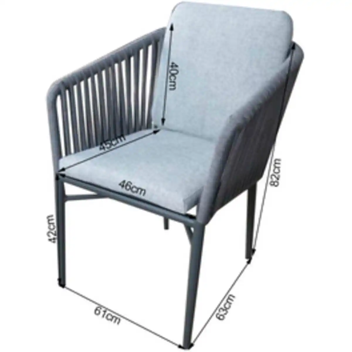 Bild 4 von acamp® Stapelsessel-Set »MANHATTAN«, 4 Sitzplätze, Aluminium, inkl. Auflagen