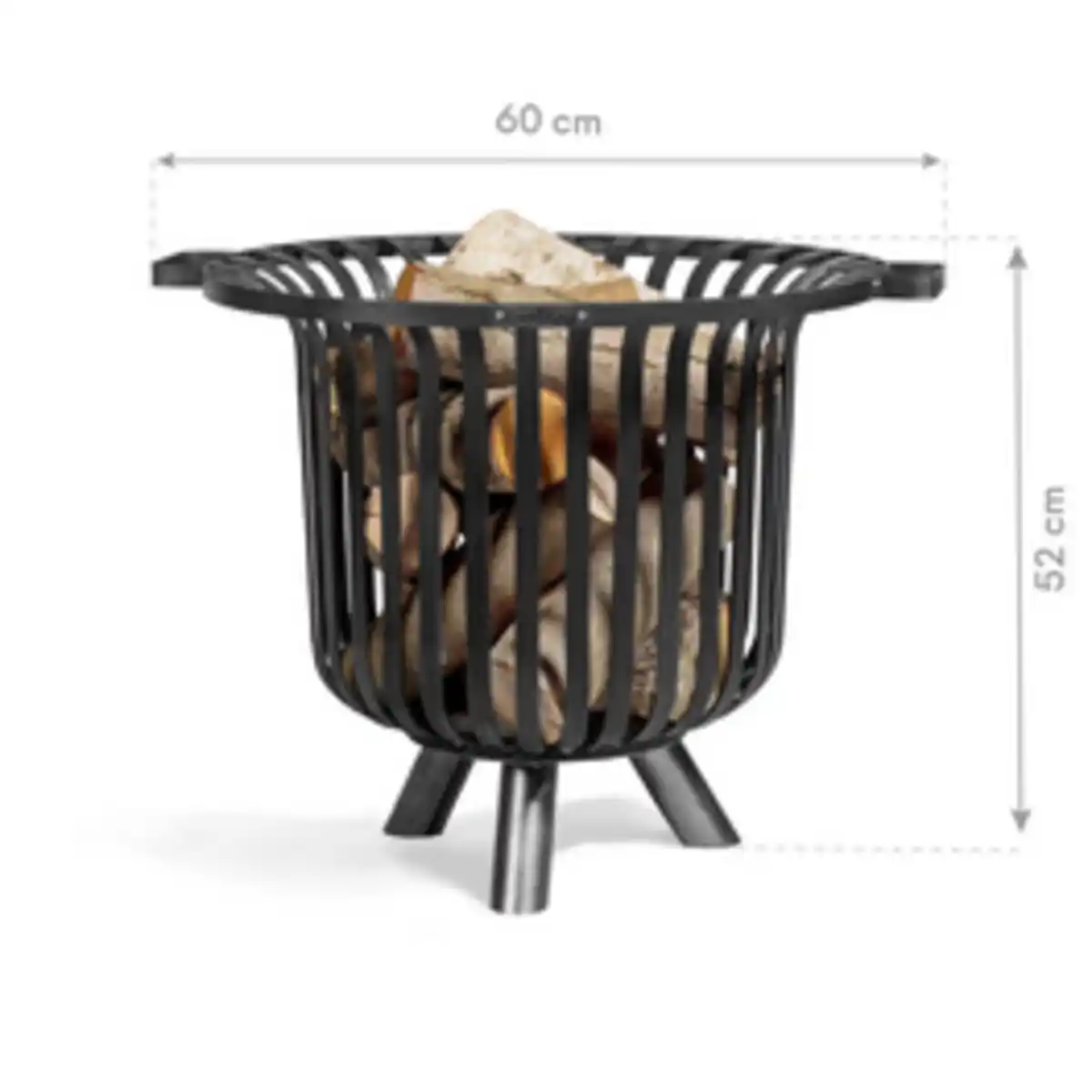 Bild 3 von CookKing Feuerkorb »Verona 60«, BxHxT: 60 x 52 x 60 cm, schwarz