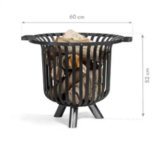 Bild 3 von CookKing Feuerkorb »Verona 60«, BxHxT: 60 x 52 x 60 cm, schwarz