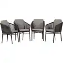 Bild 1 von acamp® Stapelsessel-Set »MANHATTAN«, 4 Sitzplätze, Aluminium, inkl. Auflagen