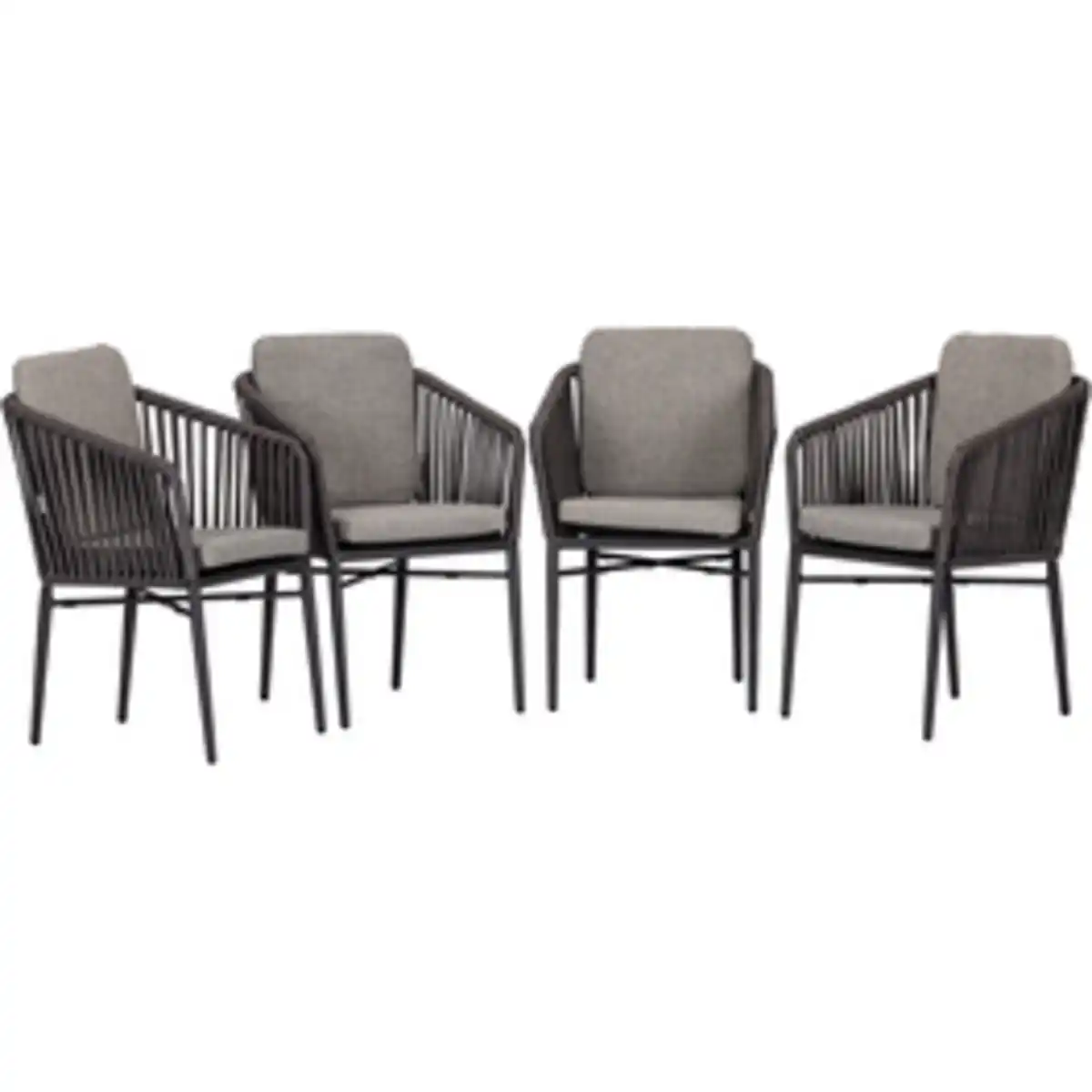 Bild 1 von acamp® Stapelsessel-Set »MANHATTAN«, 4 Sitzplätze, Aluminium, inkl. Auflagen