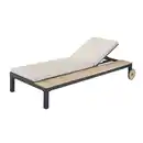 Bild 1 von Sonnenliege 'Carina' beige/braun 208 x 89 x 40 cm