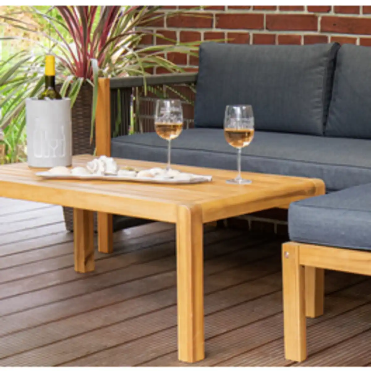 Bild 4 von acamp® Loungeset »MALAGA«, 4 Sitzplätze, Polyester, inkl. Auflagen