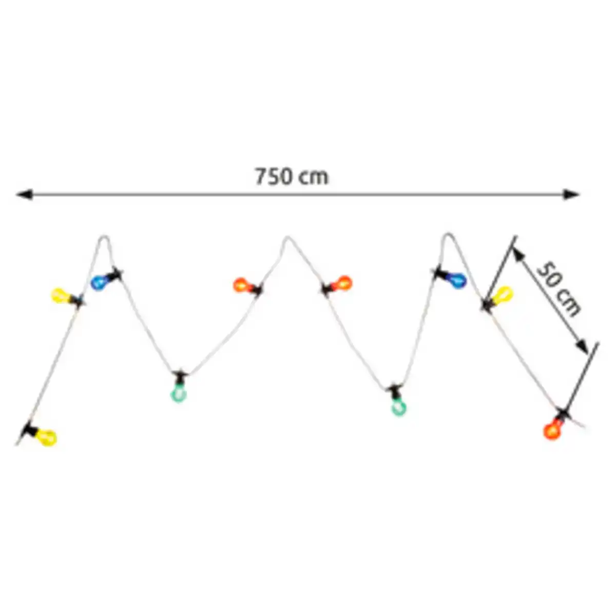 Bild 4 von GLOBO LIGHTING LED-Lichterkette »NIRVANA«, 10xLED, bunt, 700 cm