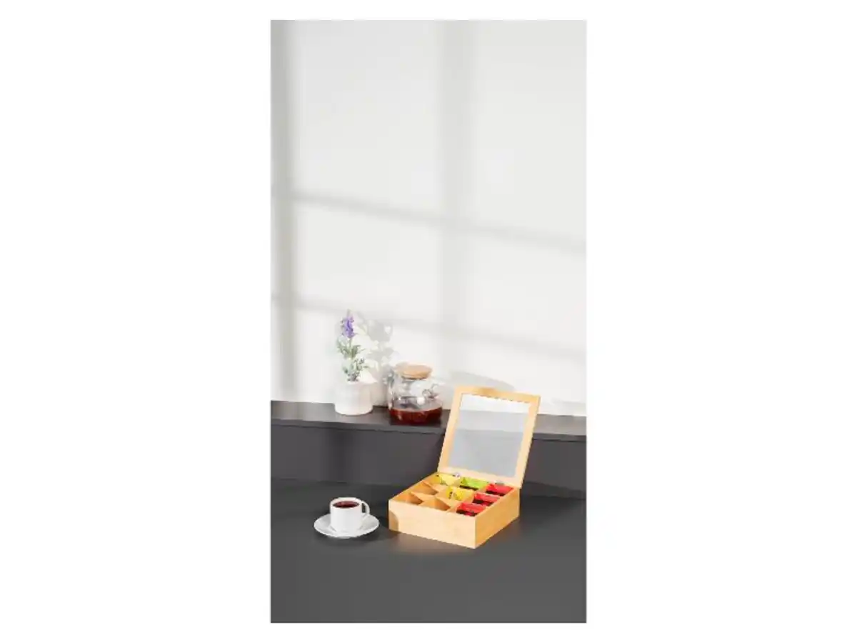 Bild 2 von WENKO Bambus Kaffeebox / Teebox