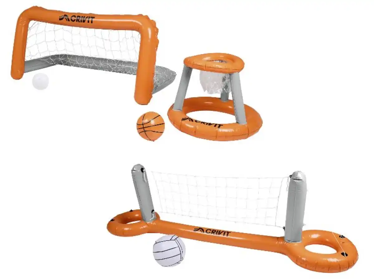 Bild 3 von CRIVIT Aufblasbares Pool-Volleyballnetz / Aufblasbares Pool-Tor-und-Korb-Set