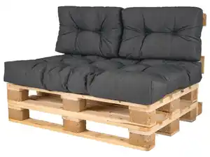 LIVARNO® Europaletten Sitz- und Rückenkissen, 3-teilig