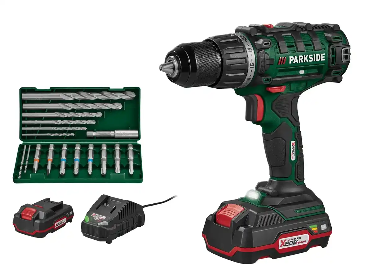 Bild 1 von PARKSIDE Akku-Bohrschrauber-Starterset 20 V