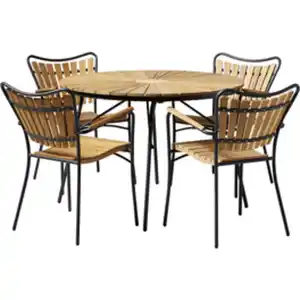 Cinas Gartenmöbelset, 4 Sitzplätze, Teakholz