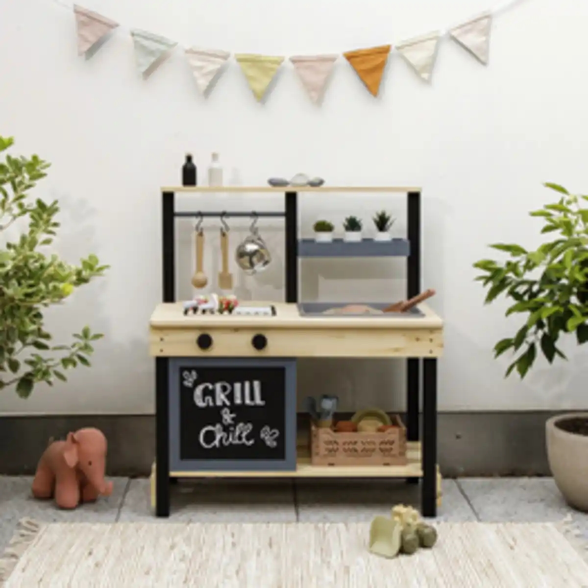 Bild 4 von MUDDY BUDDY Matschküche »Grill + Chill«, Ab 3 Jahren, Zypressenholz