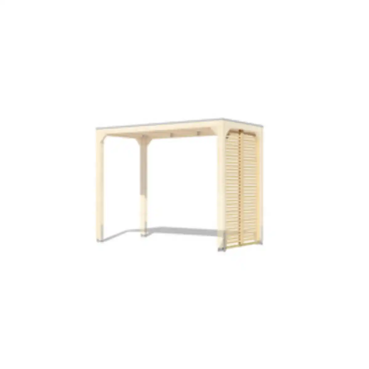 Bild 1 von KARIBU Seitenteile für Pavillon »Cubus«, BxH: 136 x 227 cm, braun, Holzart: Fichte