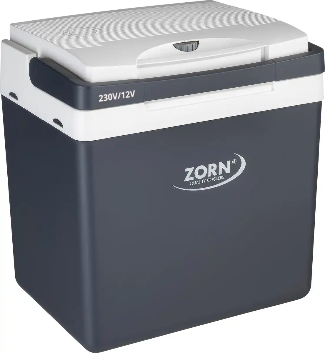Bild 1 von Zorn Kühlbox elektrisch ZA26 LNE 12V Anschluss grau/weiß 25 L