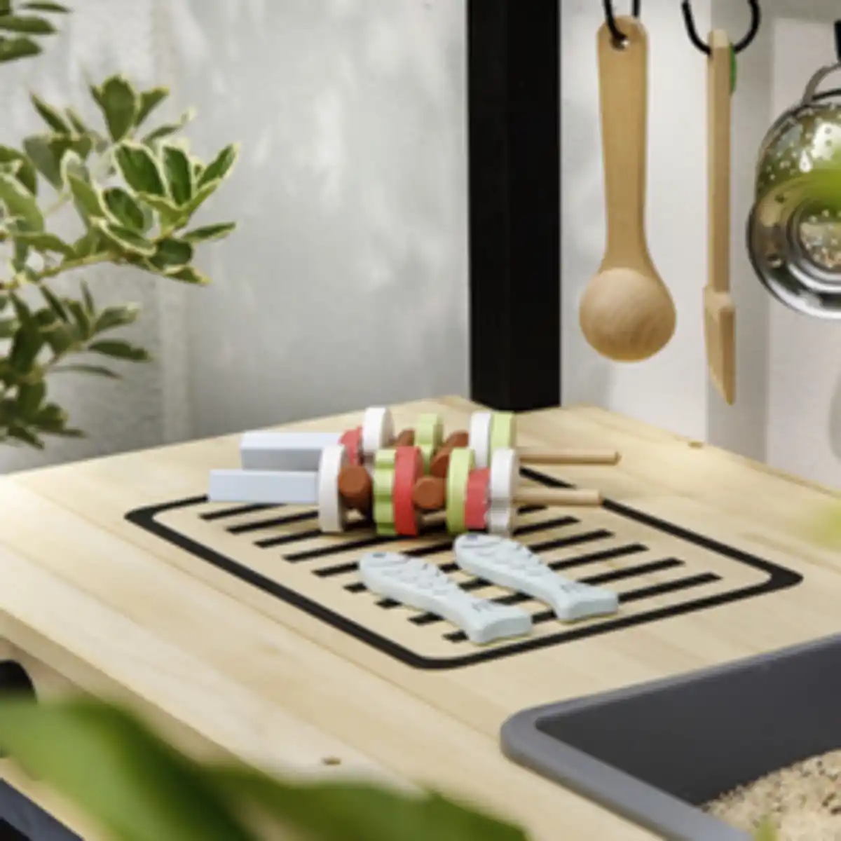 Bild 3 von MUDDY BUDDY Matschküche »Grill + Chill«, Ab 3 Jahren, Zypressenholz