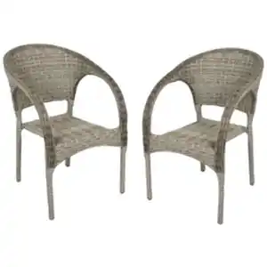 GARDEN PLEASURE Stapelstuhl »Bastia«, BxTxH: 57 x 63 x 81 cm, Aluminium/ Kunststoffgeflecht