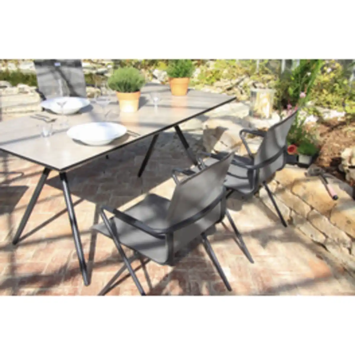 Bild 3 von acamp® Loungemöbel-Gruppe »ALPHA«, anthrazit nero