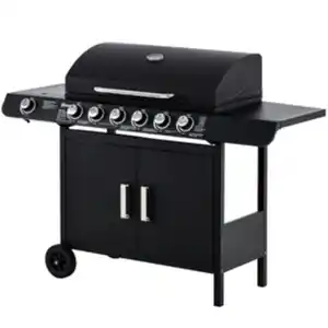 Outsunny Grill, Grillfläche: 73,5L x 36B cm, schwarz