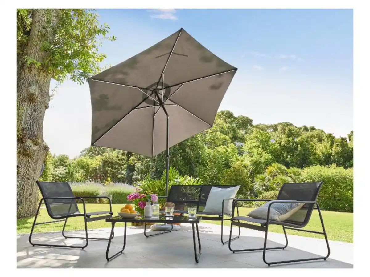 Bild 1 von LIVARNO® Sonnenschirm mit Solar-LED-Beleuchtung