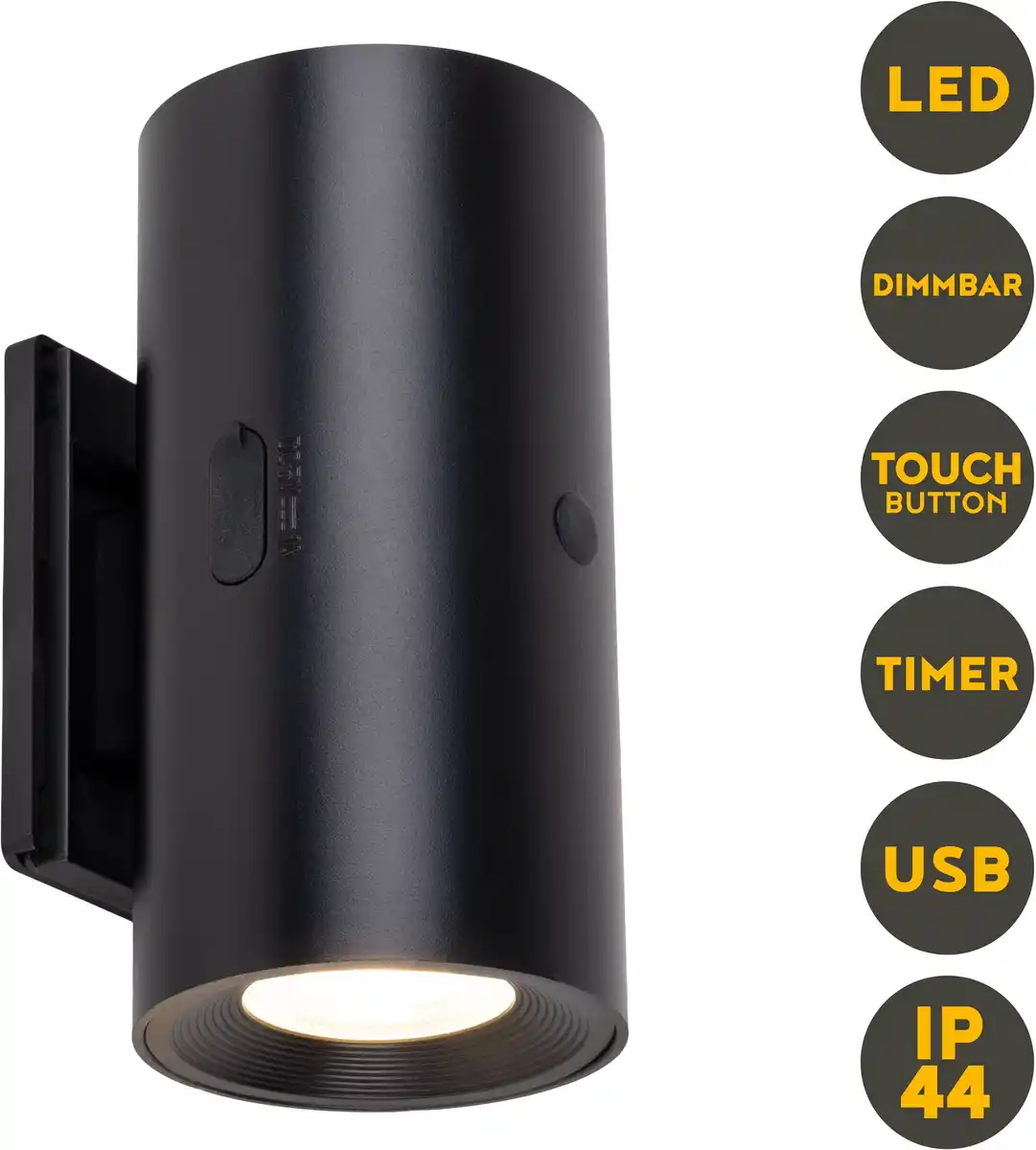 Bild 1 von Light & More LED Akku-/Außenwandleuchte Bulk schwarz