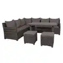 Bild 2 von GARDEN PLEASURE Eckloungeset »Oviedo«, 8 Sitzplätze, Aluminium/Kunststoff/Polyester, inkl. Auflagen