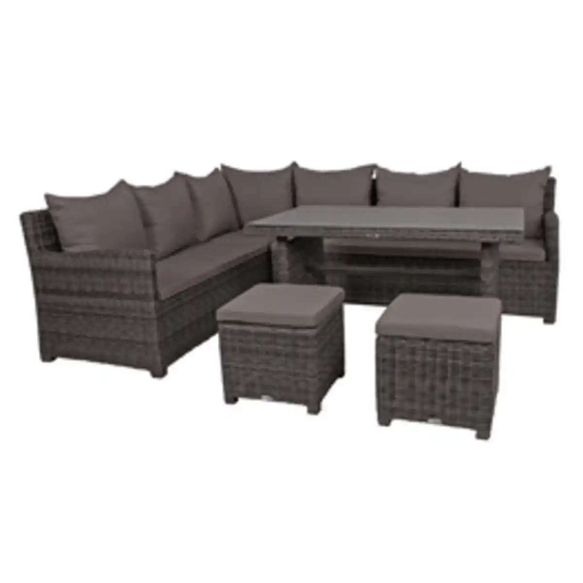 Bild 2 von GARDEN PLEASURE Eckloungeset »Oviedo«, 8 Sitzplätze, Aluminium/Kunststoff/Polyester, inkl. Auflagen