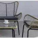 Bild 2 von acamp® Loungemöbel-Gruppe »KORFU«, schwarz bambus dunkelgrau