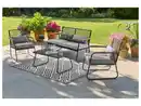 Bild 1 von LIVARNO® Loungeset Stahl/Seiloptik 4tlg
