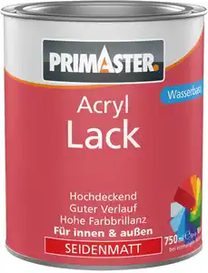 Primaster Acryl Lack goldgelb seidenmatt 750 ml