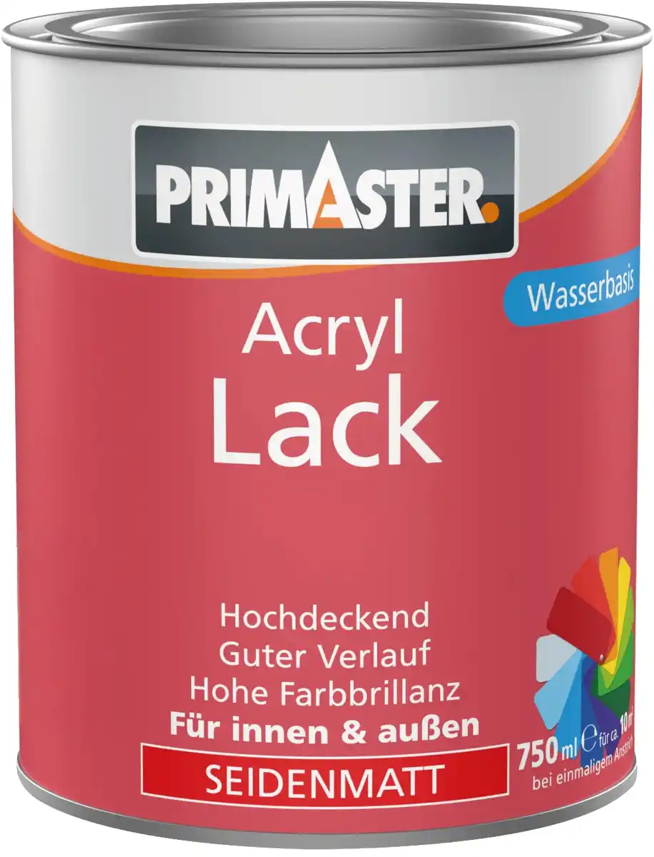 Bild 1 von Primaster Acryl Lack goldgelb seidenmatt 750 ml