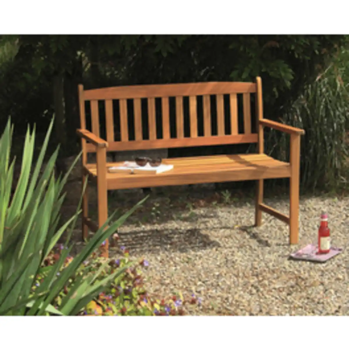 Bild 1 von acamp® Gartenbank »WOODY«, Holz, 2-Sitzer, BxHxT: 110 x 86 x 56 cm