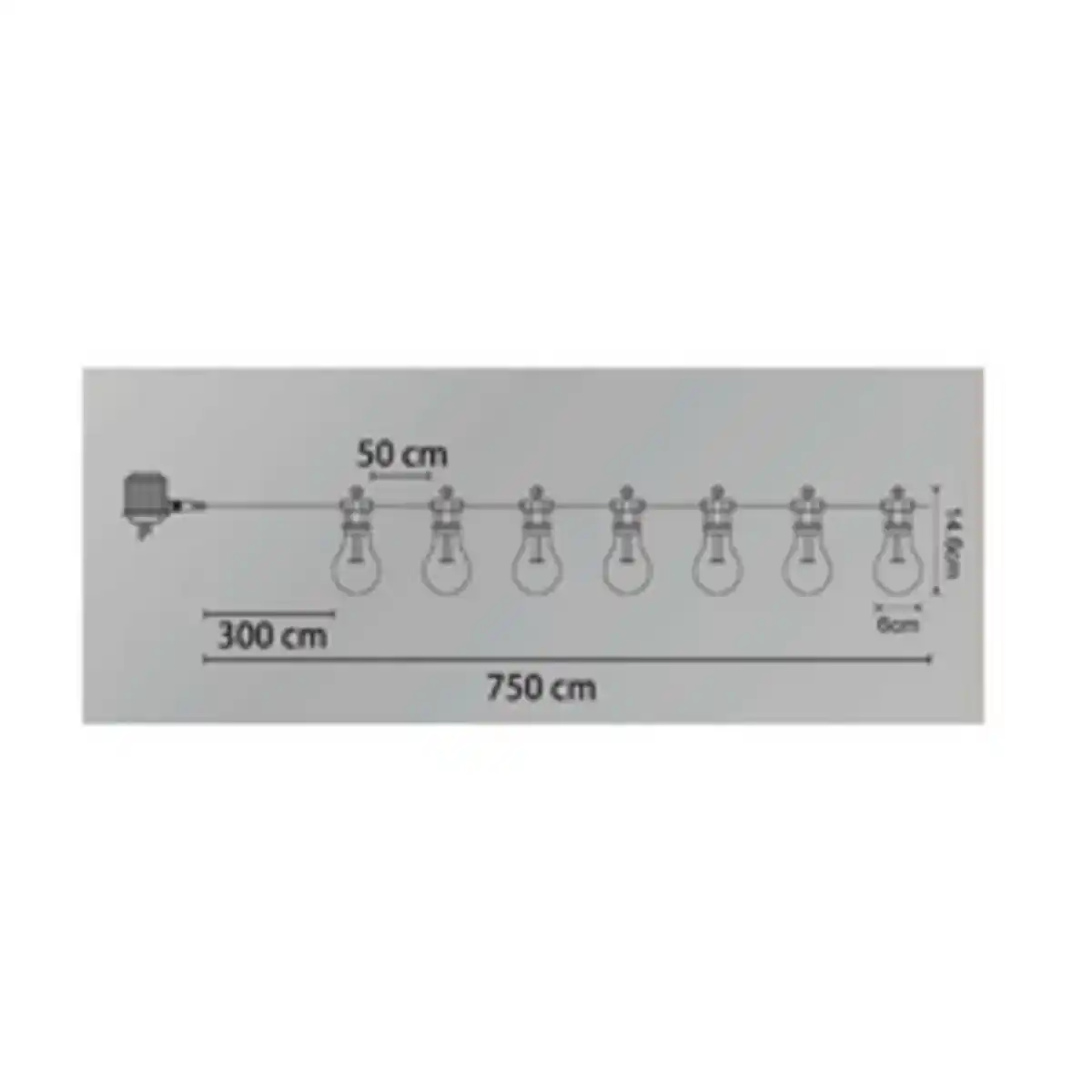 Bild 2 von GLOBO LIGHTING LED-Lichterkette »NIRVANA«, 10xLED, bunt, 700 cm