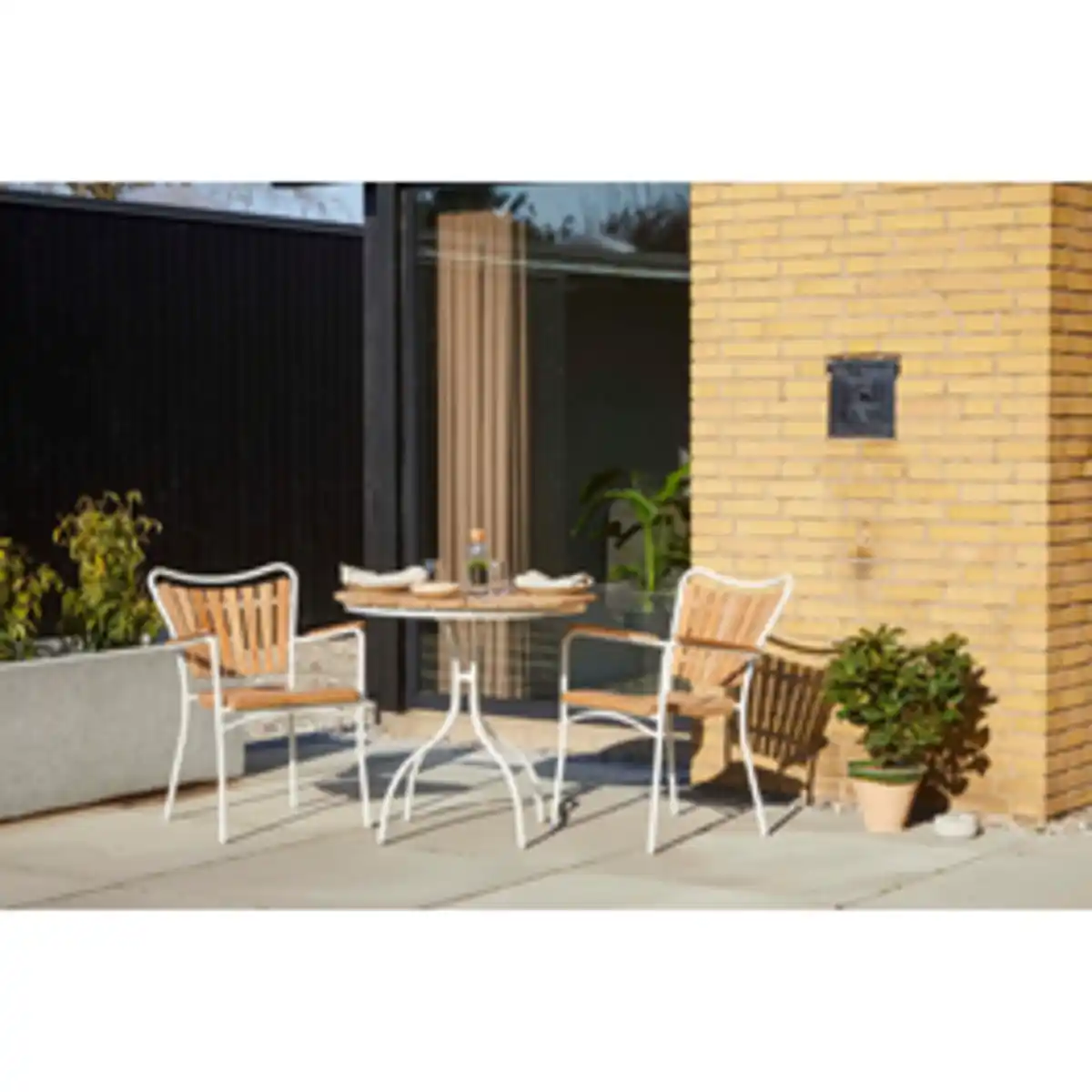 Bild 3 von Cinas Balkonset »Ellen«, Tisch: H: 73cm, Ø 80cm; Stühle: B 59xH 72xT 57cm