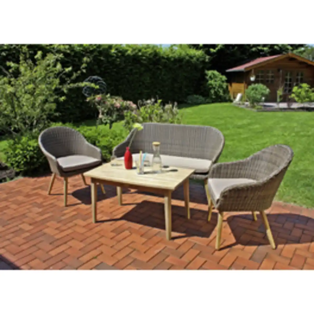Bild 4 von GARDEN PLEASURE Loungemöbel-Gruppe, 4 Sitzplätze, Akazienholz/Aluminium/Kunststoff